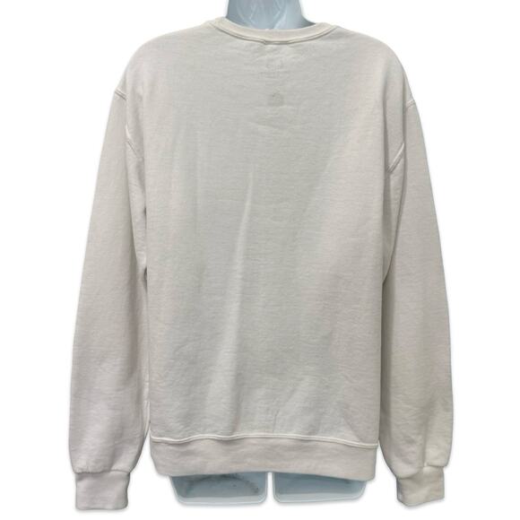 Hello Kitty Sanrio 90s Theme Geometric White Crew Neck Sweatshirt sz S Oversize - Picture 5 of 9